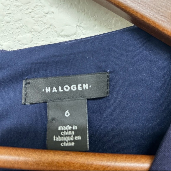 Halogen Navy Stretch Sheath Dress - Size 6 - Picture 3 of 8